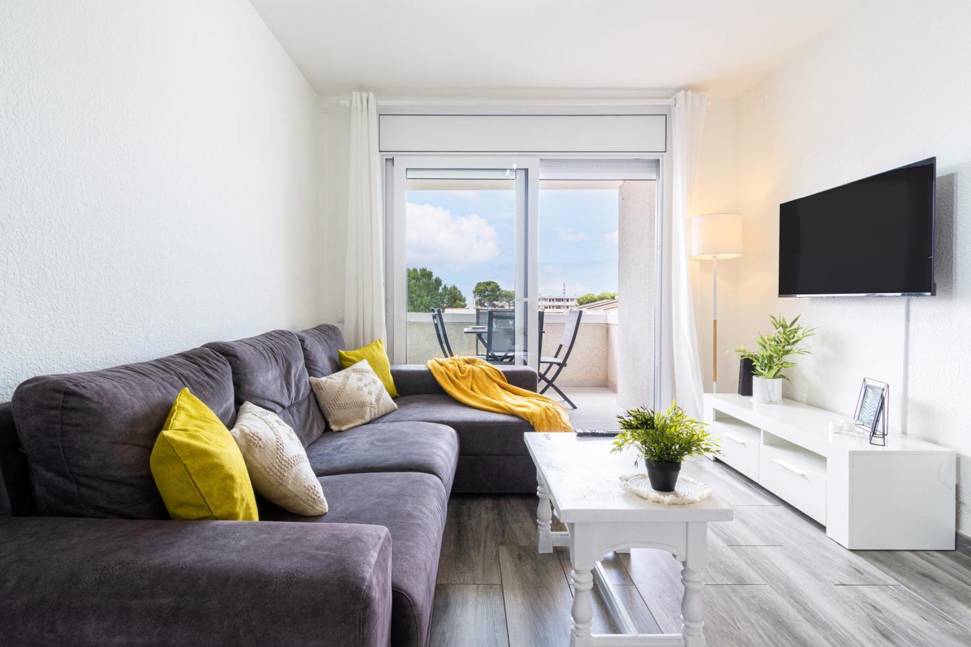Apartment Penthouse - Sea Views & 5min To - Fast Wifi - Ac Creixell